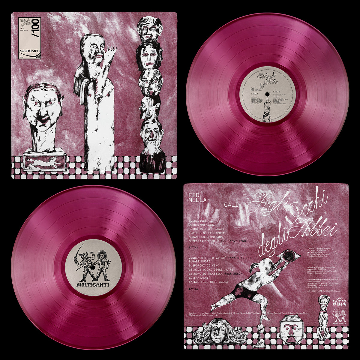 CALI X FID MELLA - AGLI OCCHI DEGLI ALTRI VINILE COLORATO TRASPARENTE