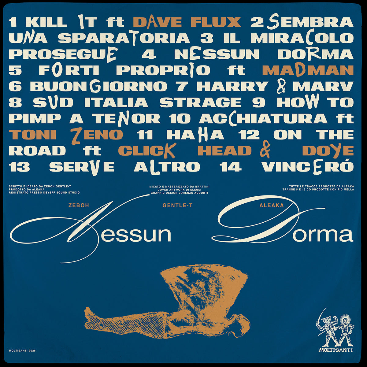 ALEAKA X GENTLE T X ZEBOH - NESSUN DORMA VINILE SPLATTER
