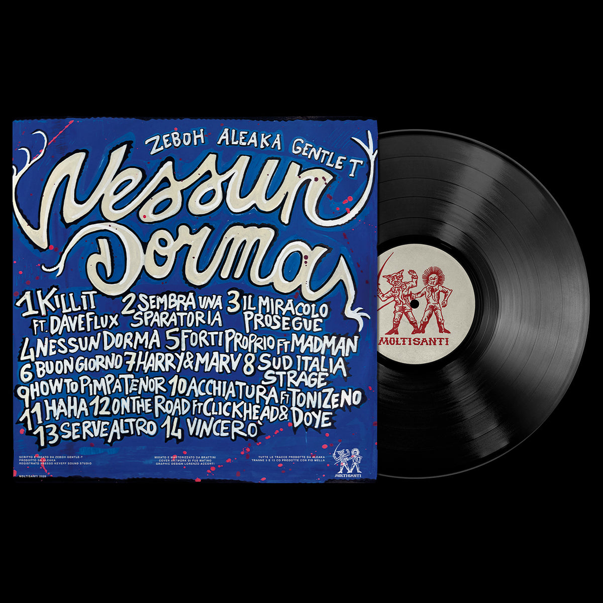 ALEAKA X GENTLE T X ZEBOH - NESSUN DORMA VINILE NERO